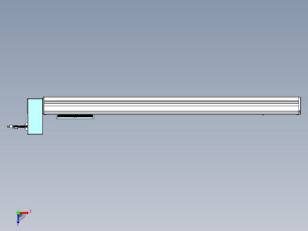 威洛博VBC同步带传动一无尘环境VBC14-L45-S800-BRU-ZP40-C3俯视图