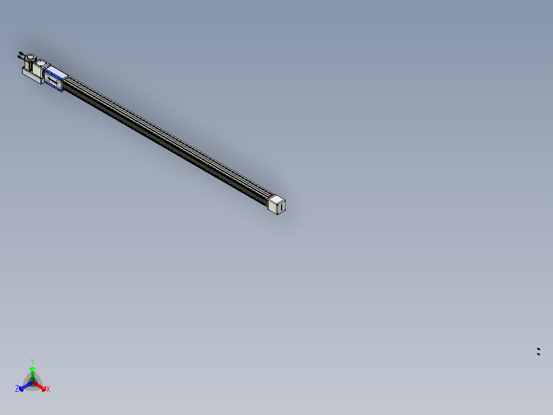 威洛博LB.GB同步带传动--欧规系列GB8-L96-S2150-BL-P75正等轴测图