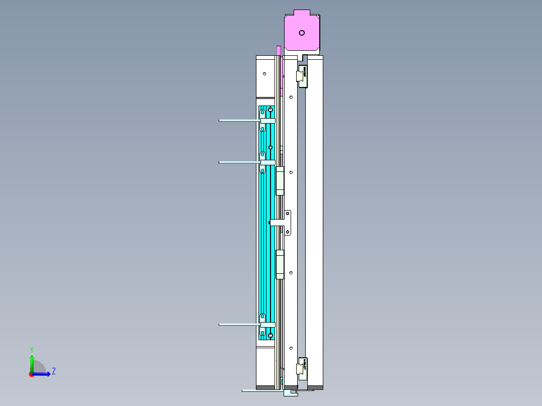 对位模组左视图