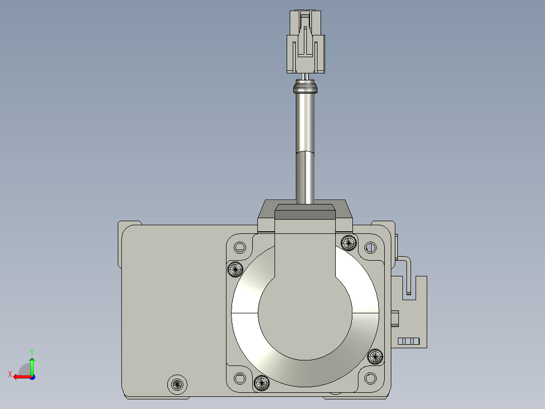 东锦丝杆传动-直线滑台模组DH102-C-L10-S600-BC-P400W-C3后视图