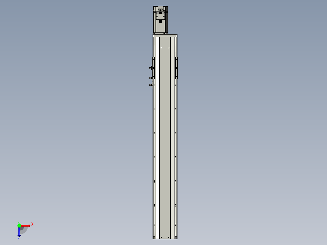 东锦丝杆传动-直线滑台模组DH102-C-L10-S600-BC-P400W-C3俯视图