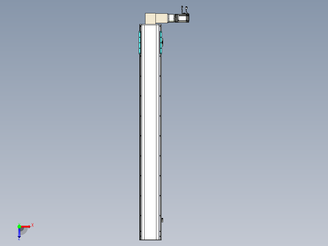 同步带滑台-半封闭B22-L100-C-S1750-R-P75-D3-N5俯视图