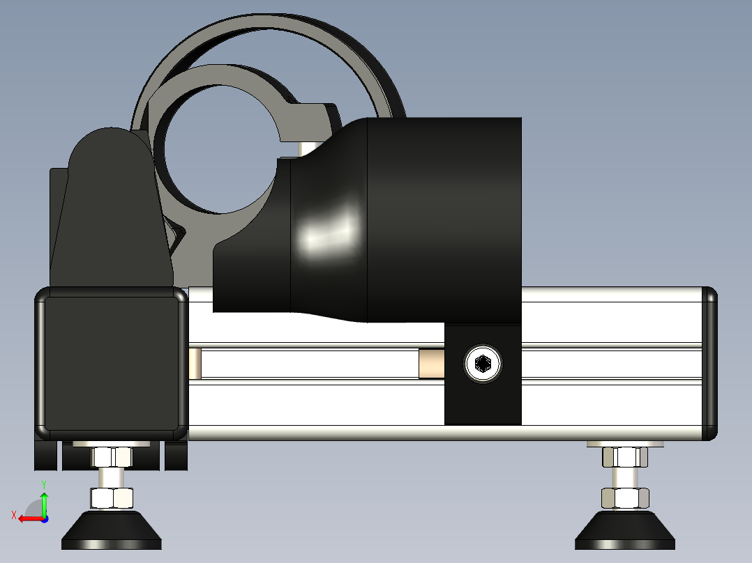 Dremel 射箭箭切割夹具后视图