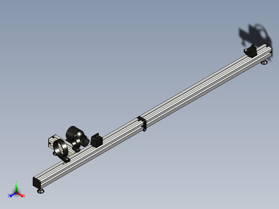 Dremel 射箭箭切割夹具正等轴测图