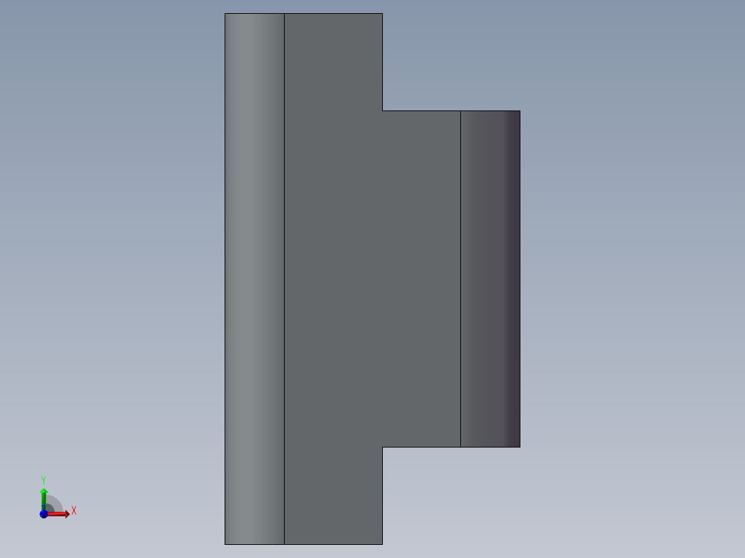 CL219-1-2铰链前视图