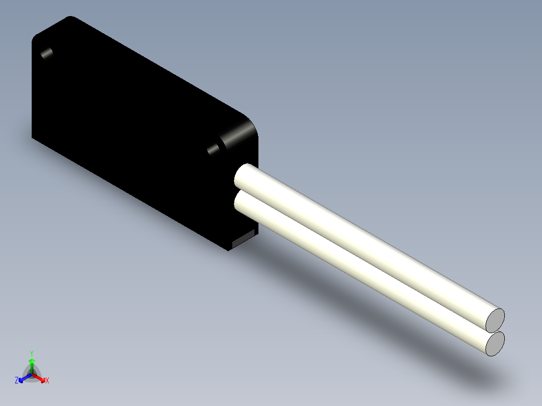 矩阵光纤_漫反射型FR-S15正等轴测图