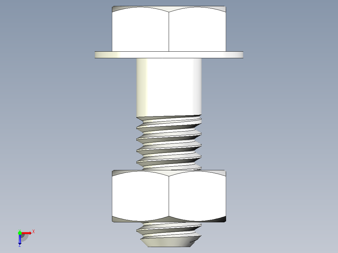 螺栓和螺母-M4 X 0.7俯视图