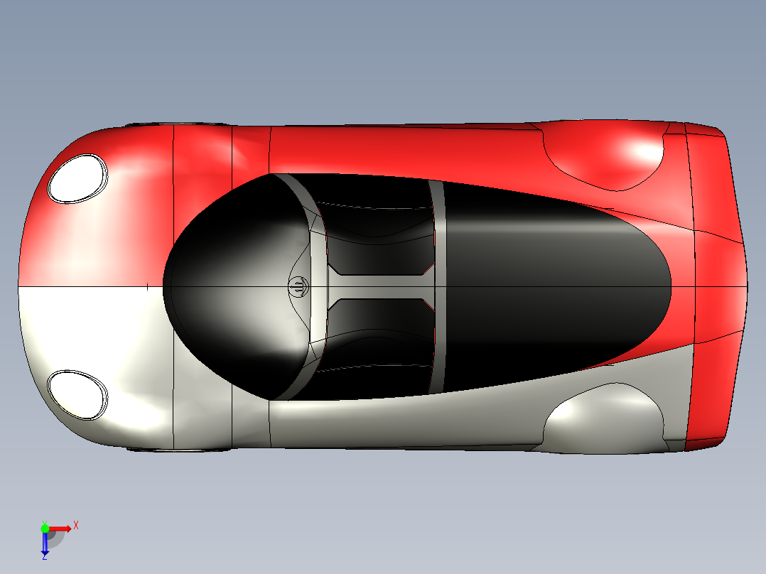 汽车车身 (72)俯视图