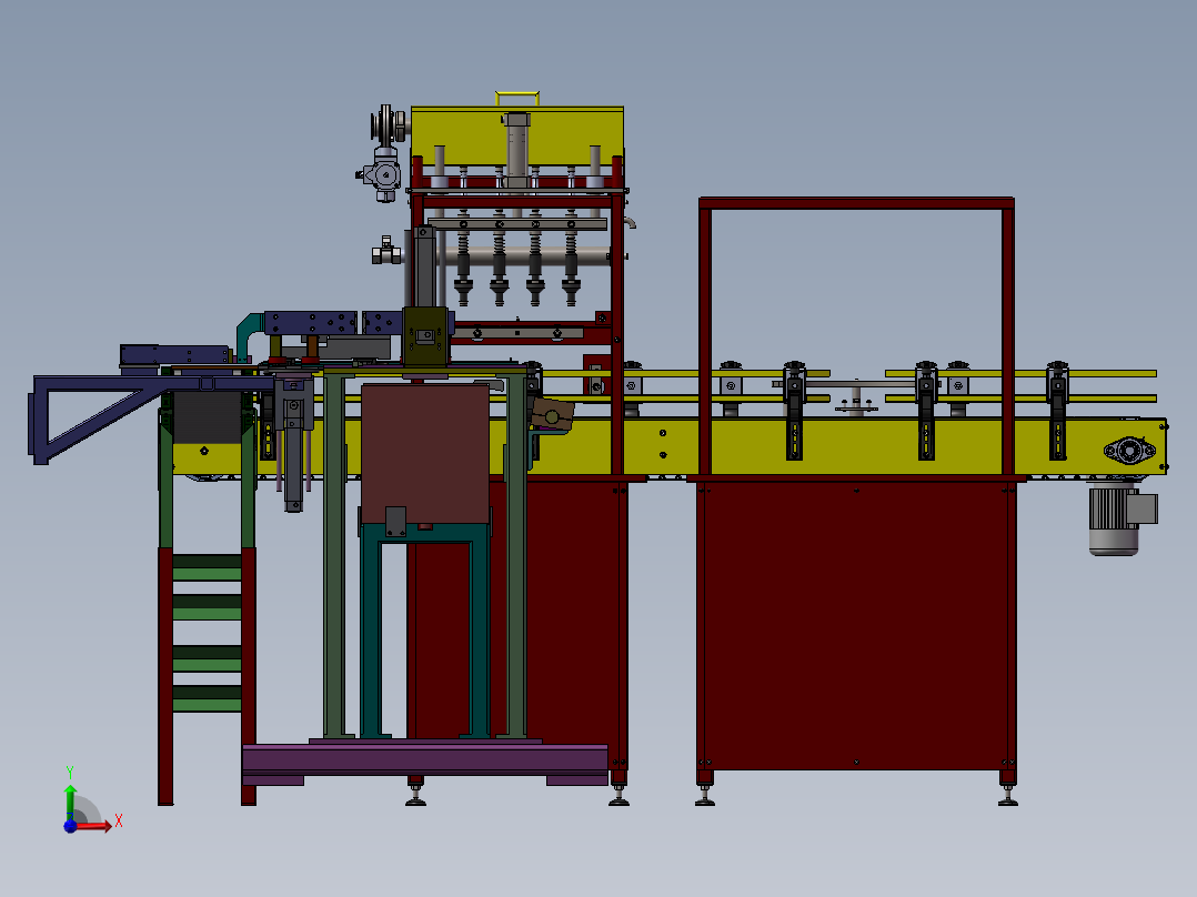 晶圆自动加工生产线sw17前视图