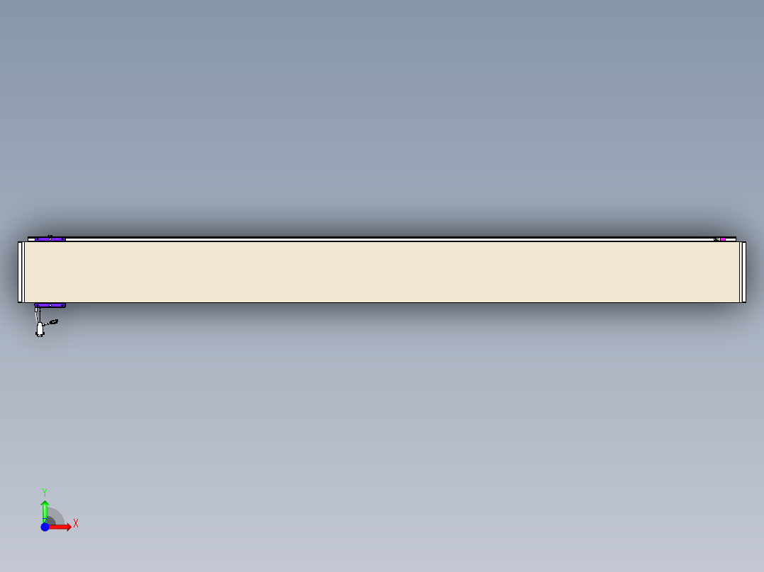 威洛博VL系列直线电机模组-VL22H1-S2400前视图