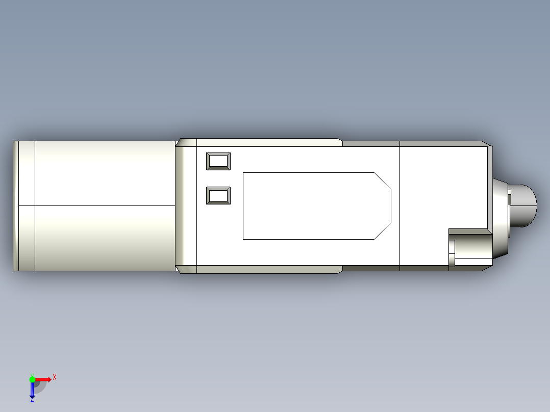 基恩士PZ-G51B_52B-R_kc图纸模型俯视图
