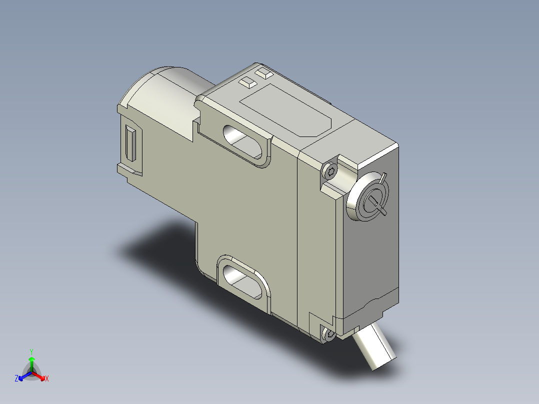 基恩士PZ-G51B_52B-R_kc图纸模型正等轴测图