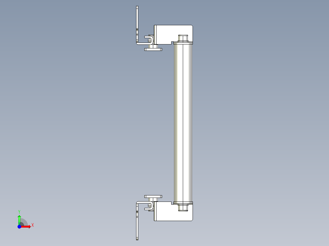 基恩士SL-JB15_side-mount_kc图纸模型前视图