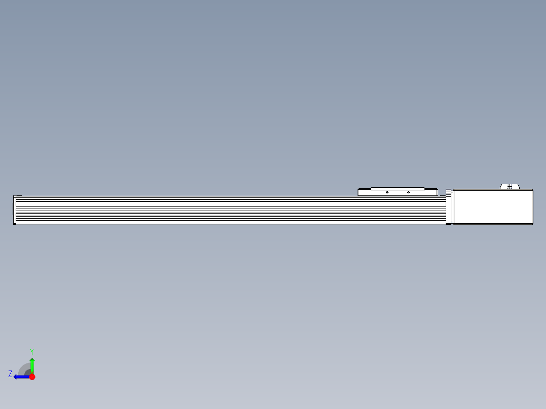 同步带全封闭直线模组TPA-HCB-110D-90-L600-ML-Y-P40-N3右视图