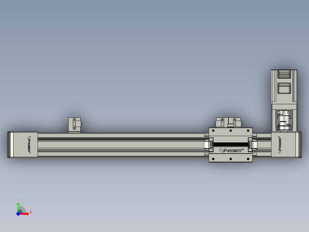威洛博LB.GB同步带传动--欧规系列EBF5-L11-S350-BL-P20-C4前视图