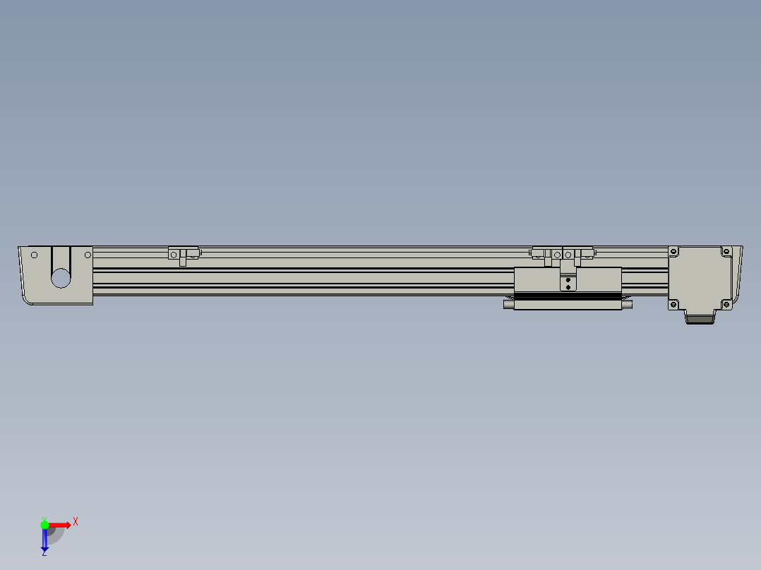 威洛博LB.GB同步带传动--欧规系列EBF5-L11-S350-BL-P20-C4俯视图
