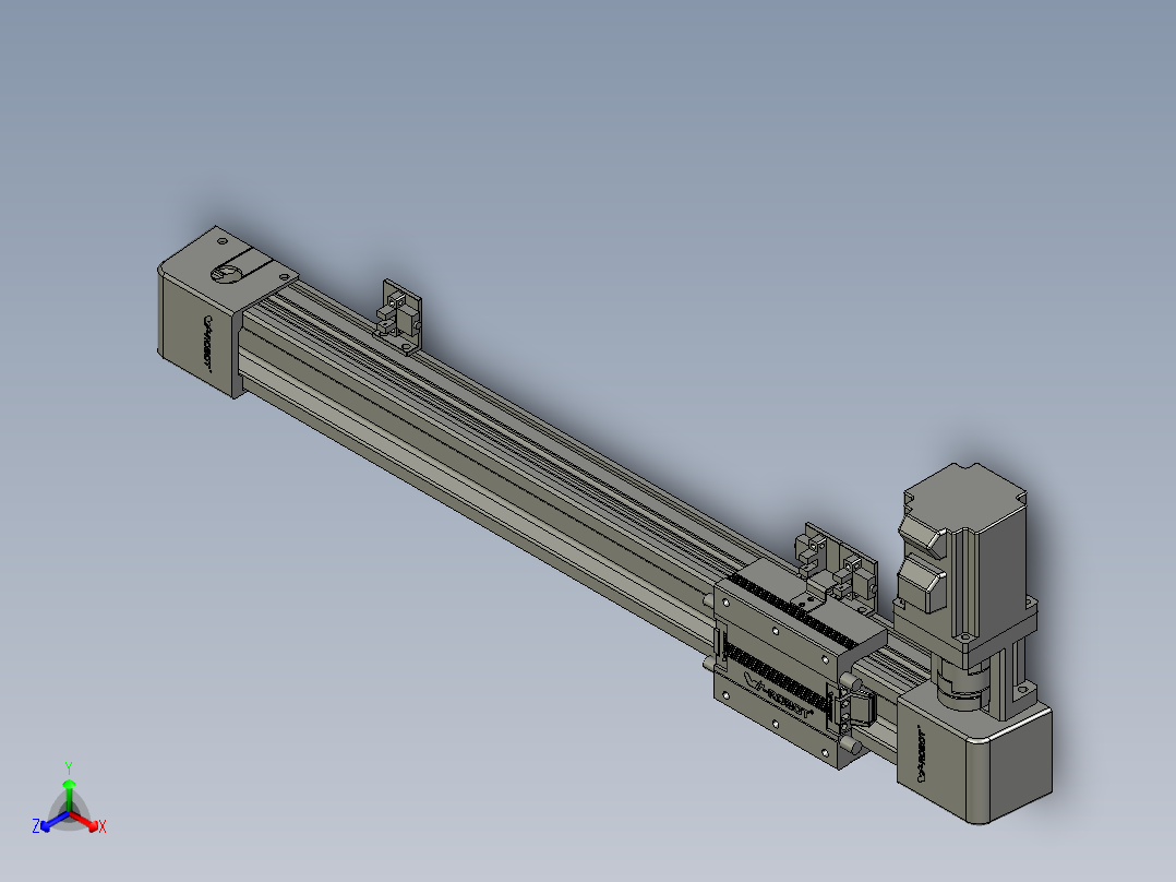 威洛博LB.GB同步带传动--欧规系列EBF5-L11-S350-BL-P20-C4正等轴测图