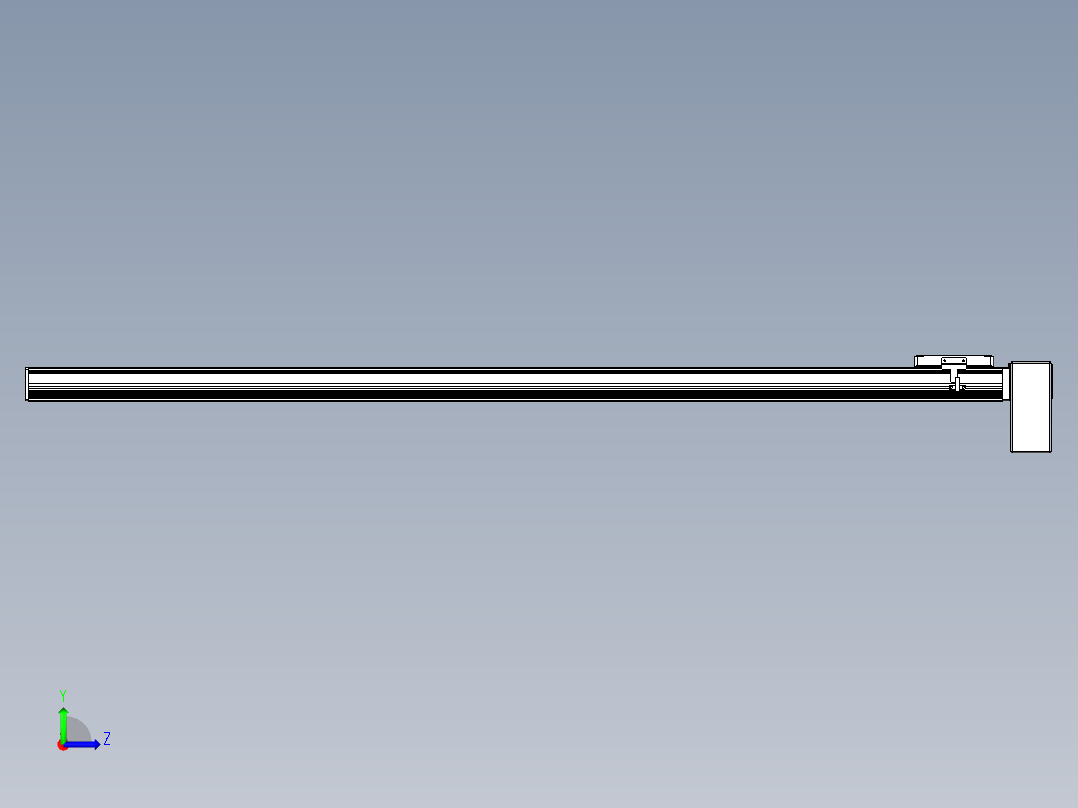 同步带全封闭直线模组TPA-HCB-105D-90-L1400-LP-Y-P20-N3左视图