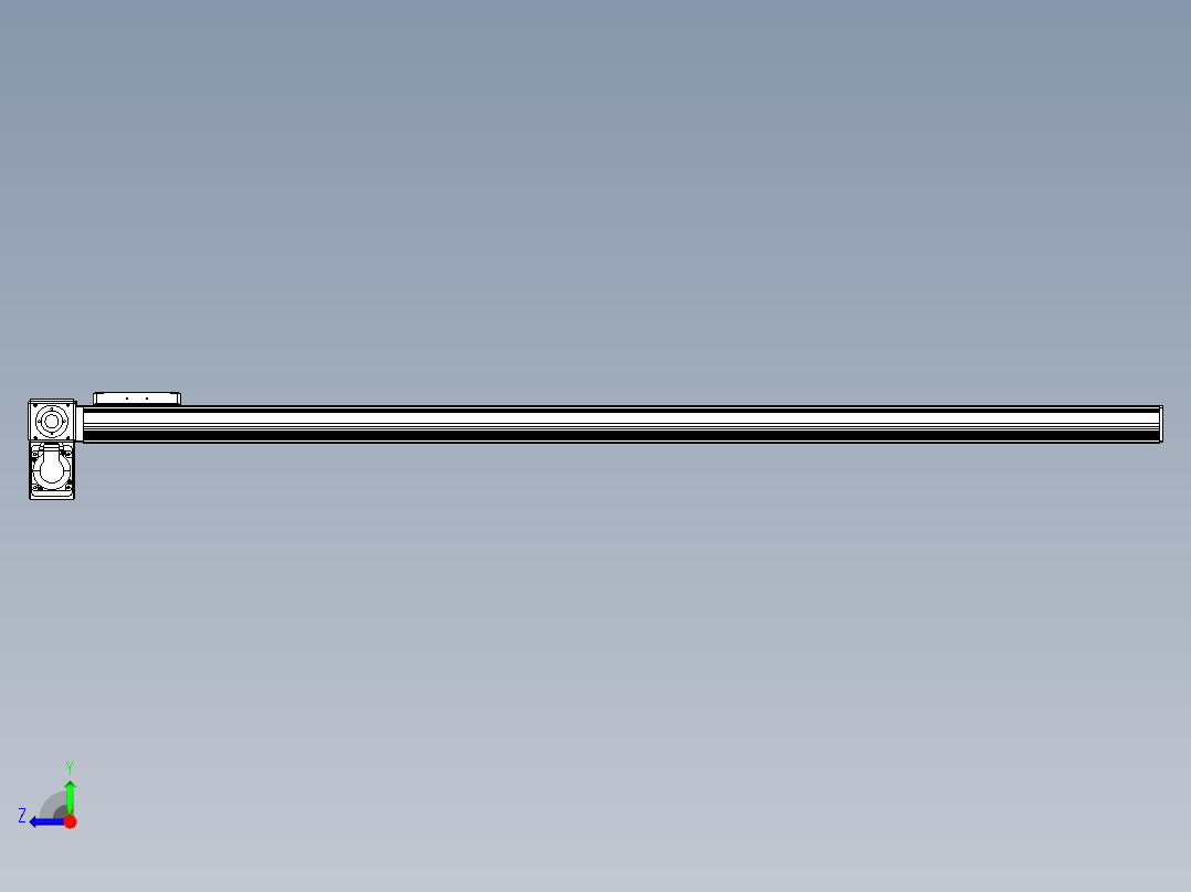 同步带全封闭直线模组TPA-HCB-105D-90-L1400-LP-Y-P20-N3右视图