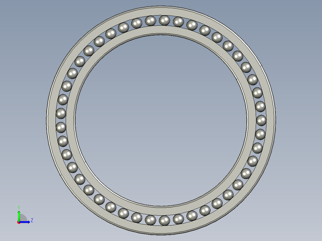 深沟球轴承619-500左视图