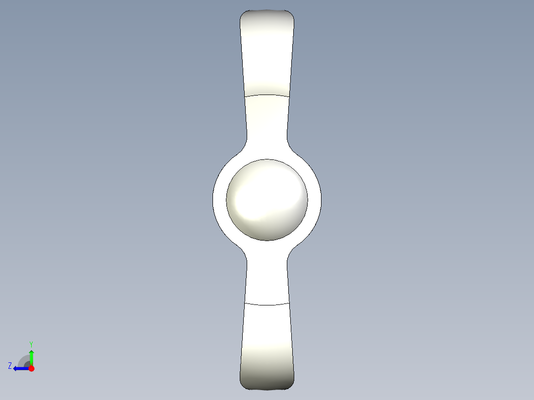 人體工學型把手(公牙)EWN.p-3D多系列多零件图纸模型右视图