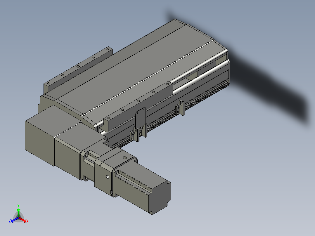 直线模组LHB21-L40-S100-L(B)设计图纸