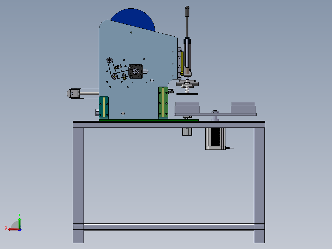 酱料包半自动贴标签机后视图