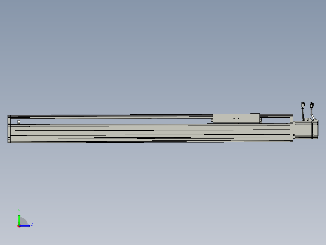 东锦丝杆传动-直线滑台模组DH210-C-L10-S850-BC-P750W-C3左视图