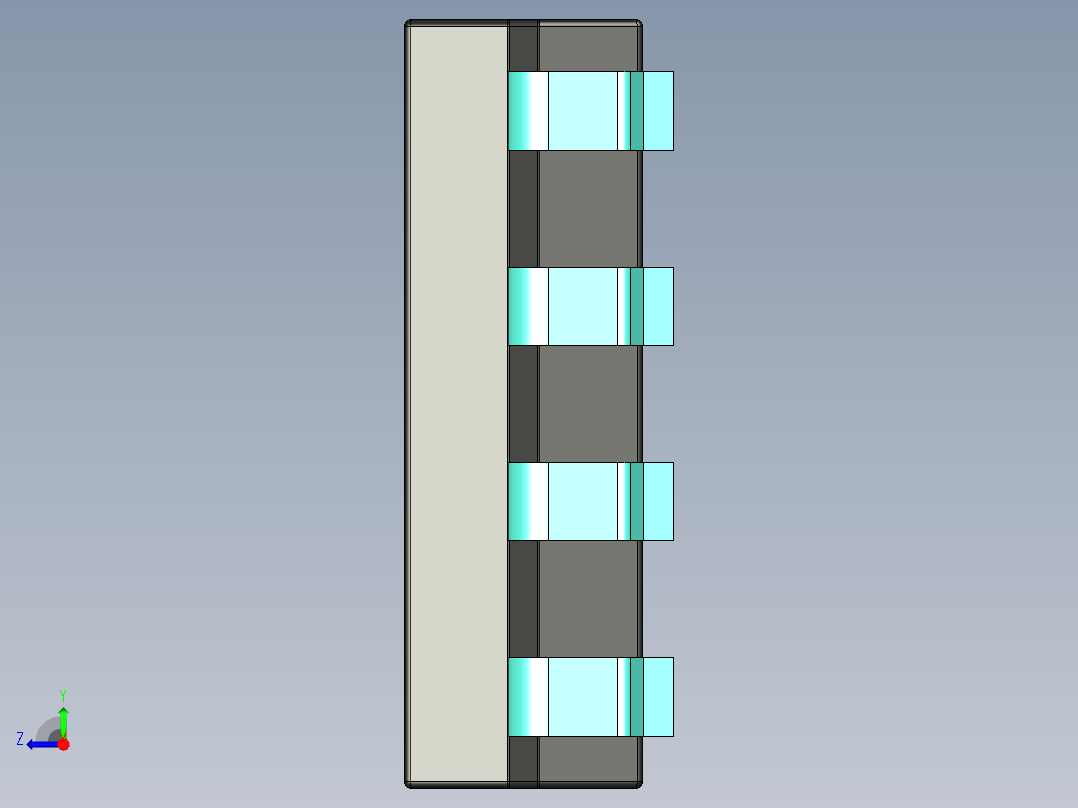 元器件3D封装SOIC839右视图