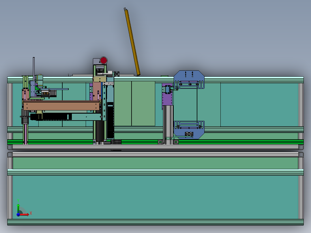 在线式PCBA点胶机sw18可编辑前视图