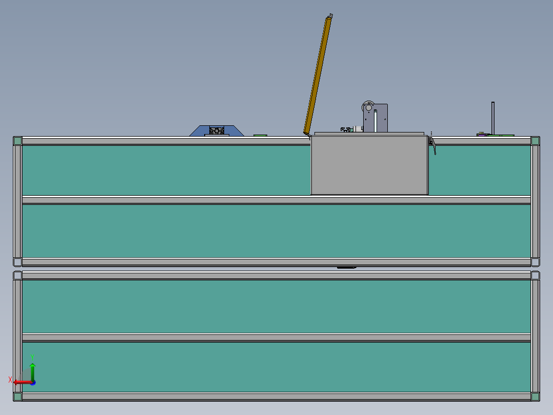 在线式PCBA点胶机sw18可编辑后视图