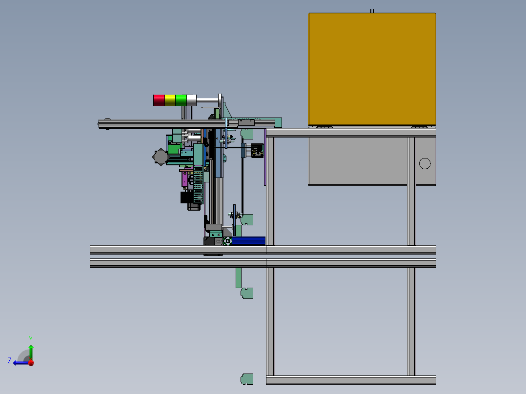 在线式PCBA点胶机sw18可编辑右视图
