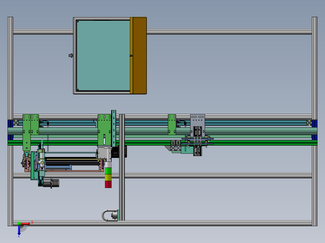 在线式PCBA点胶机sw18可编辑俯视图
