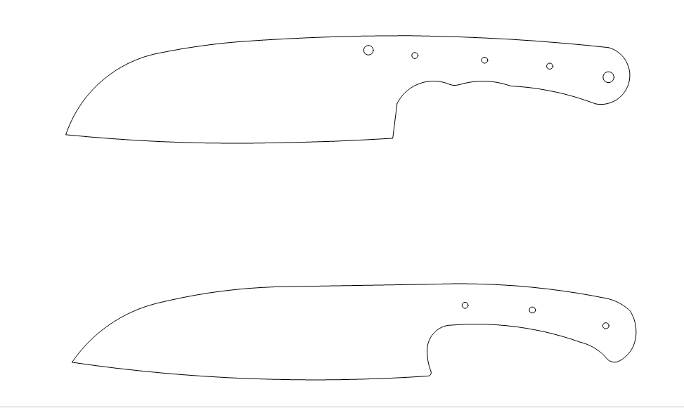 水果刀具CAD图纸模型DIY激光线切割钳工手工机械制作艺术品