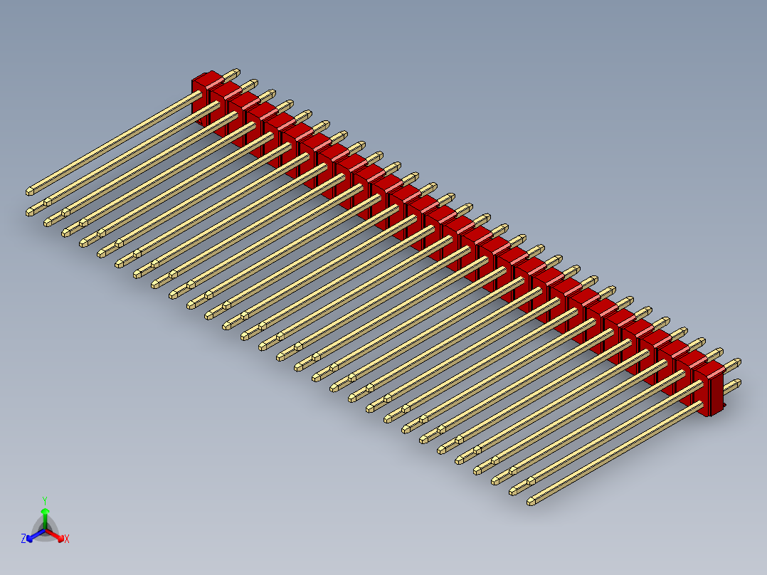 彩色公头100mil（2.54mm）系列-DS1021_red_2x29p_100mil_Type43_rev1.0