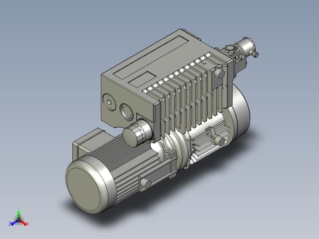 普旭泵NX5_RA0100F_ATEX_ZZ正等轴测图