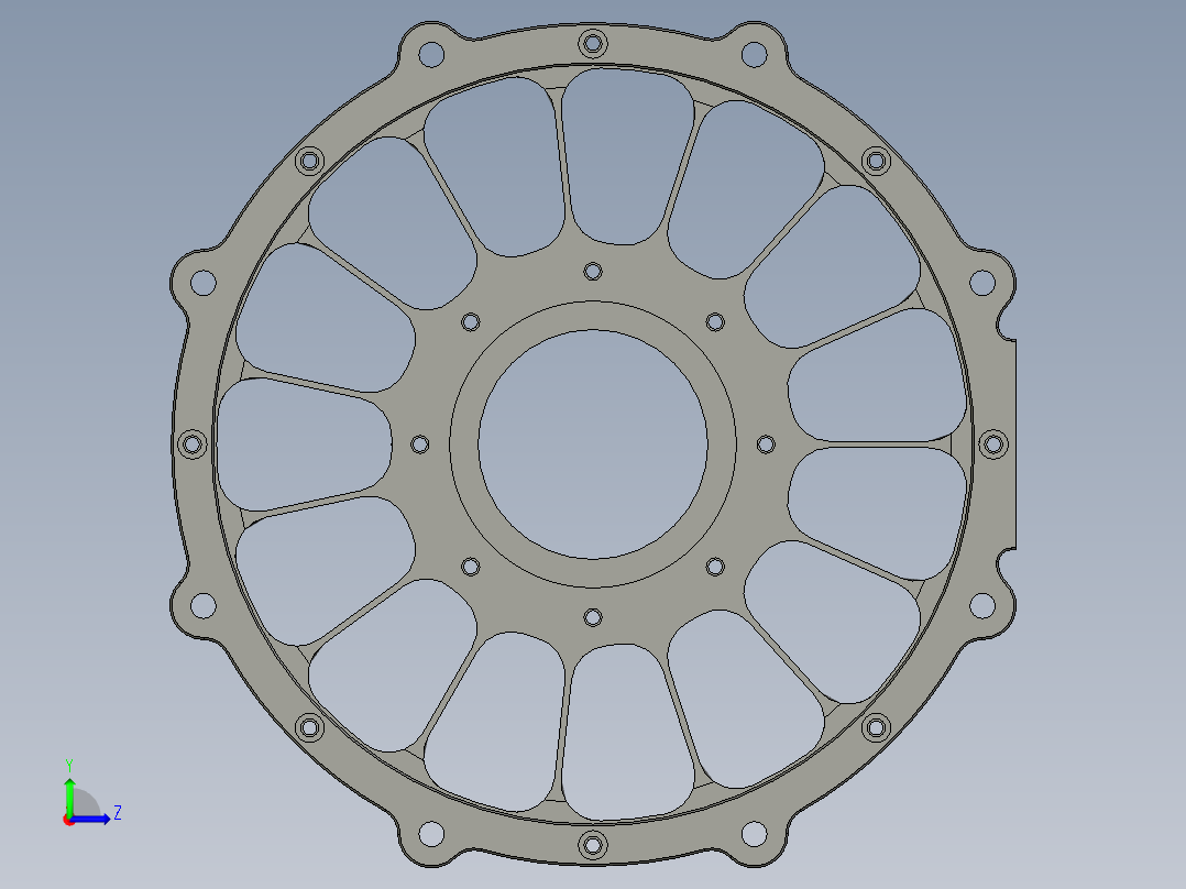 轴流电动机概念左视图