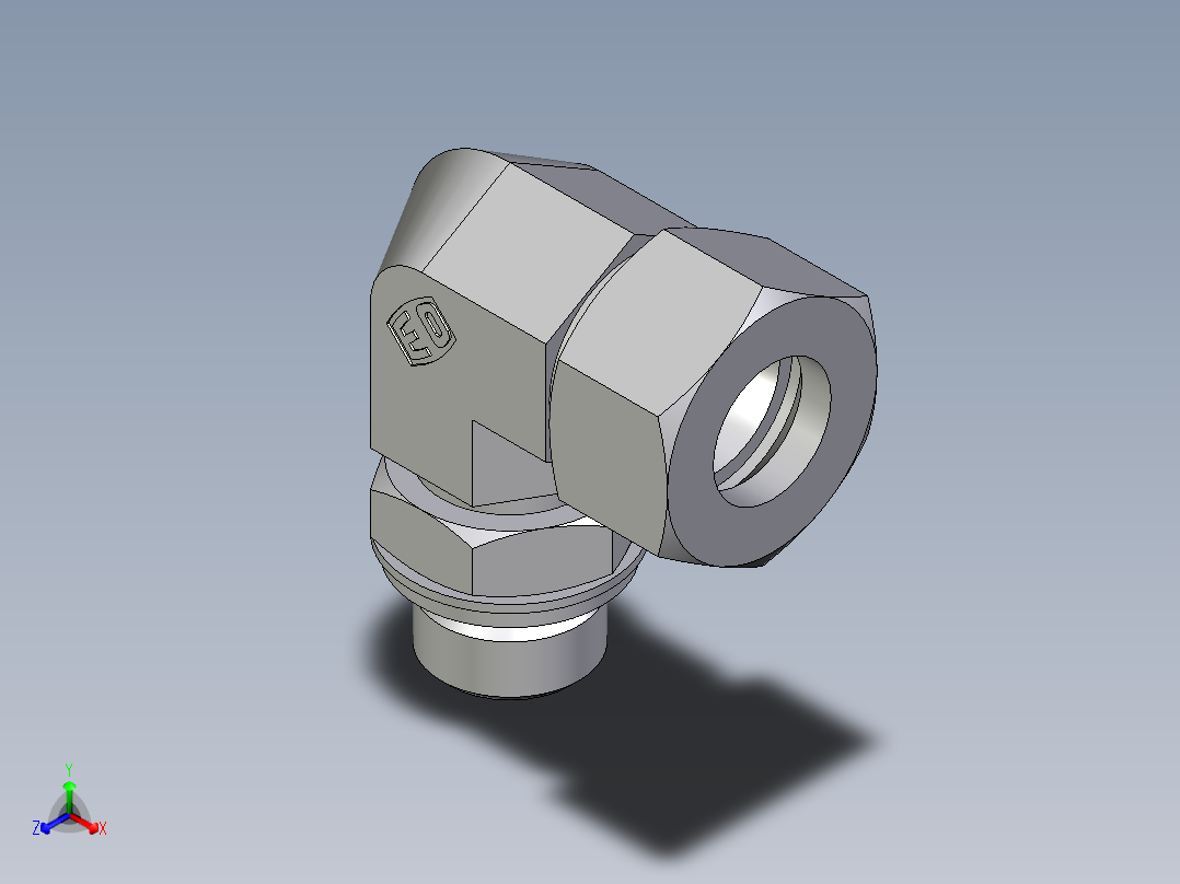 卡套式工业通用硬管接头EO_Adjustable_Locknut_elbow_WEE18LRCF