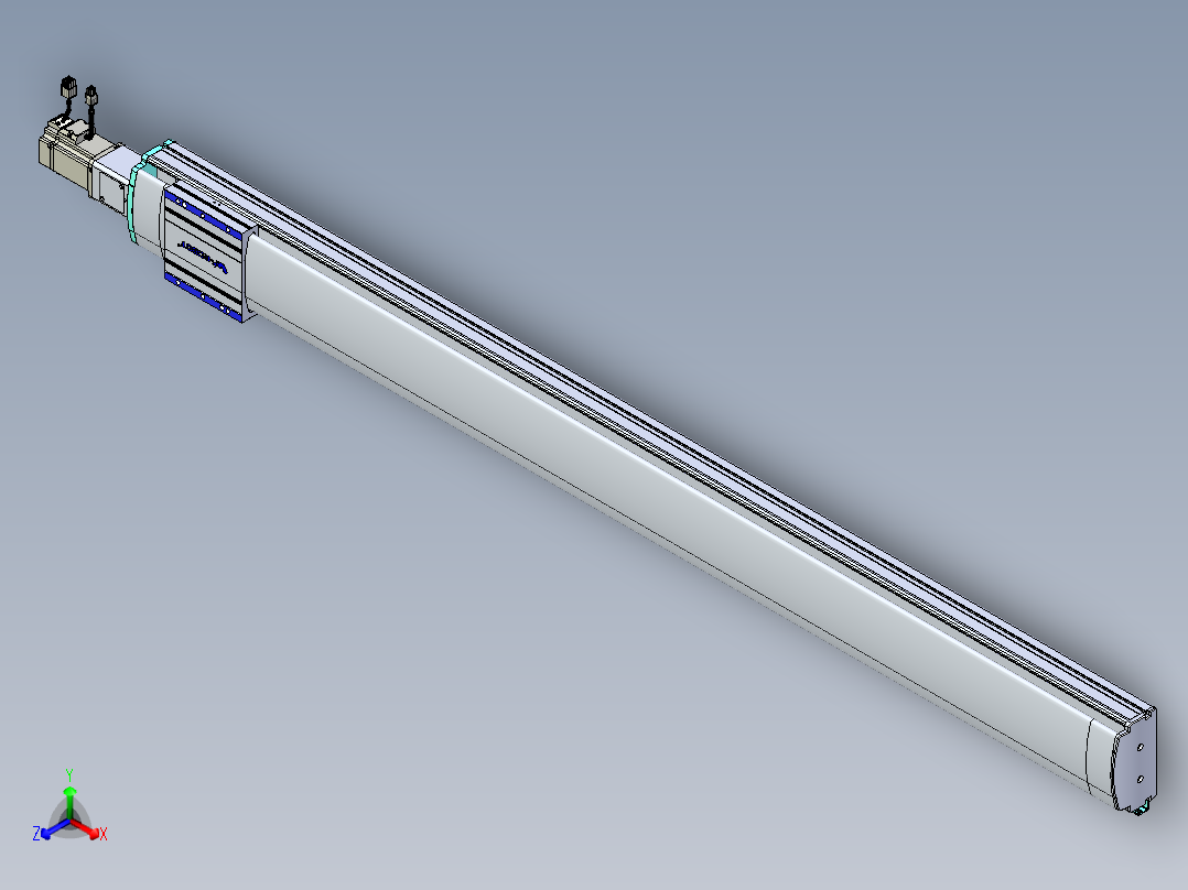 VF丝杆传动-一般环境VF14-Lxx-C-S1500-BC-ZP40-C3正等轴测图