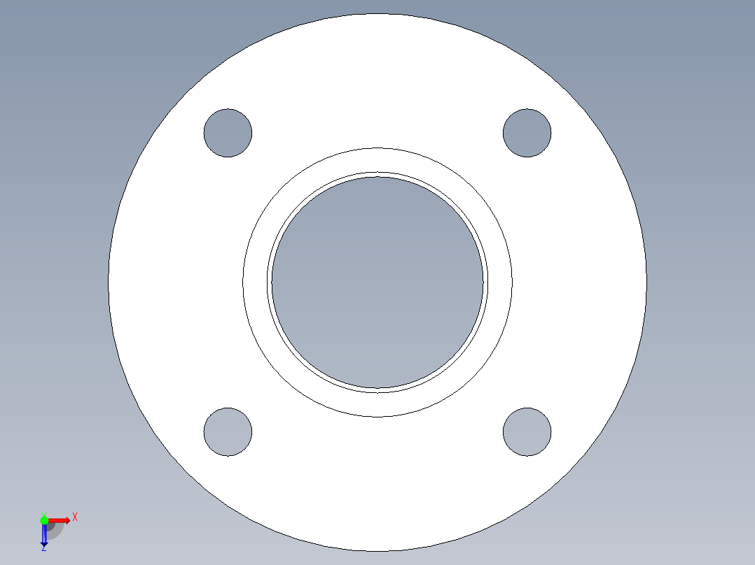 CPVC管件26-Sch80_Flange Vanstone_SOC_9854-025_2.5in俯视图