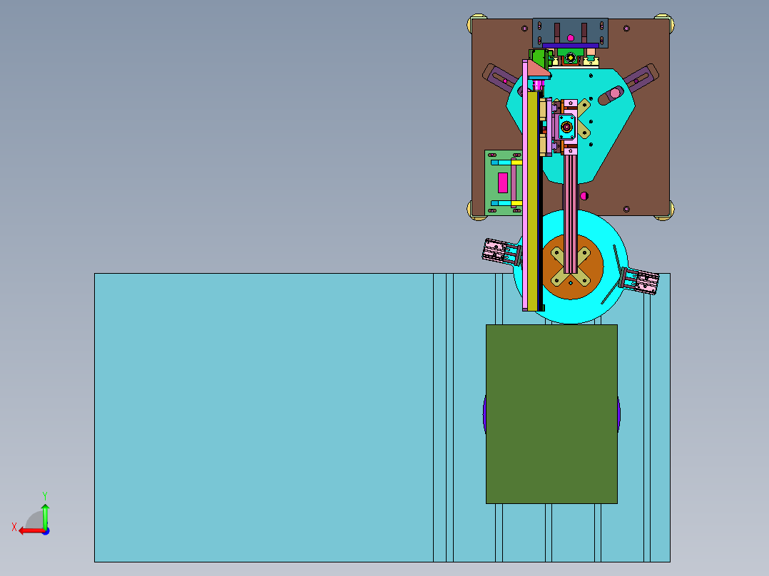 钣金数控压机送板机后视图