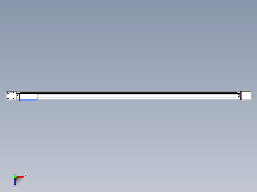 威洛博LB.GB同步带传动--欧规系列GB8-L192-S2000-BL-P75-K俯视图