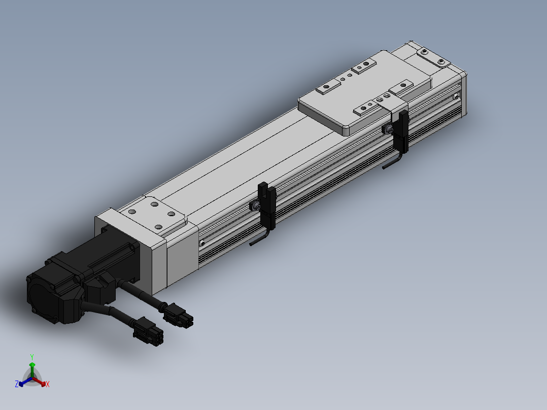 精密模组MY60-T10-150L-BC-P10B-C4-C正等轴测图