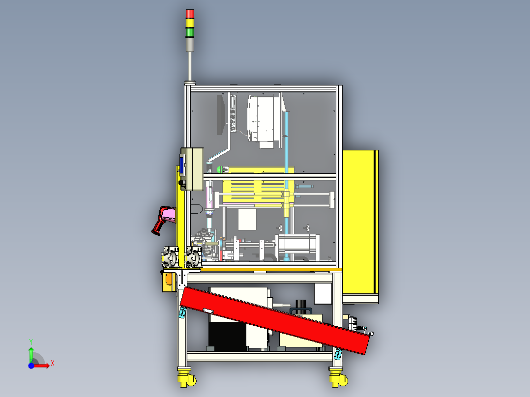 壳体压销管前视图