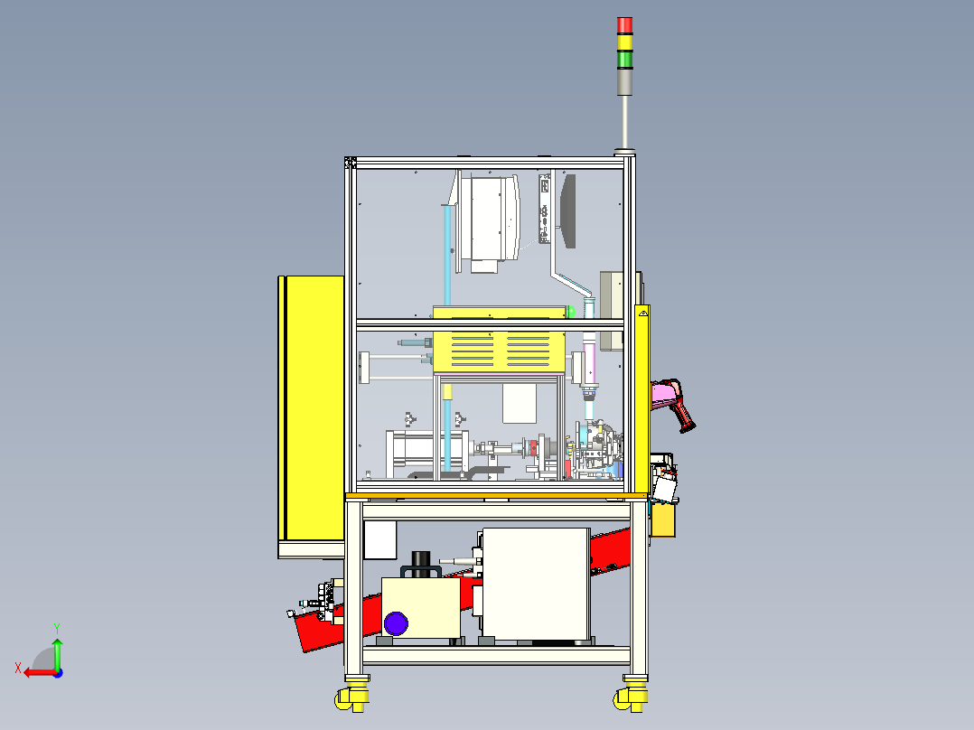 壳体压销管后视图