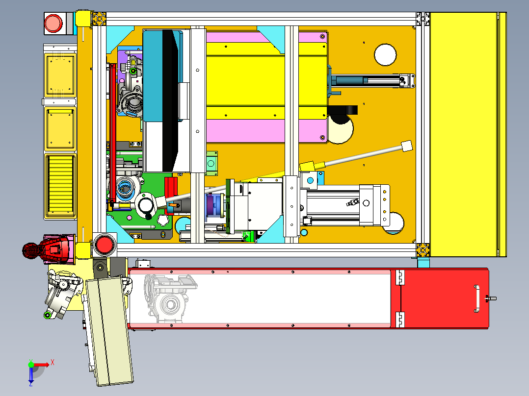 壳体压销管俯视图