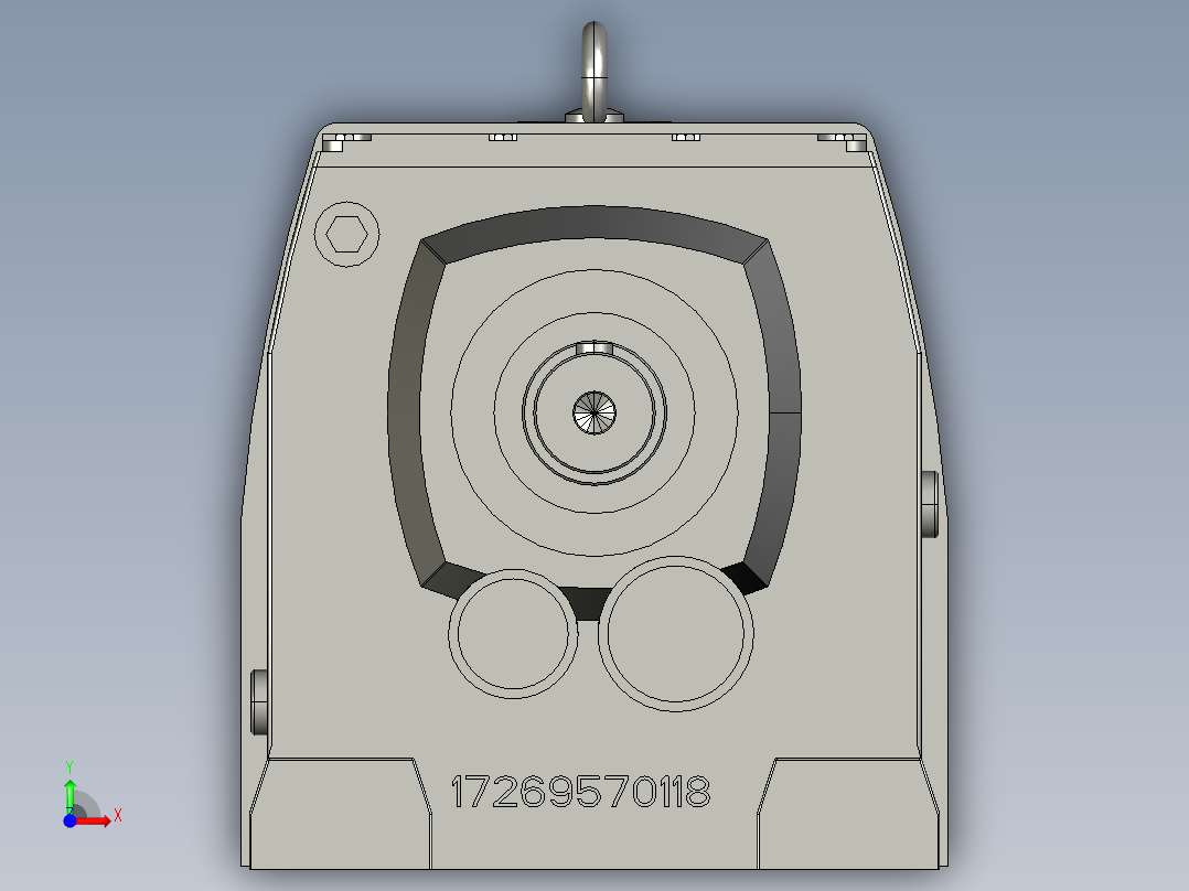 R97减速机前视图