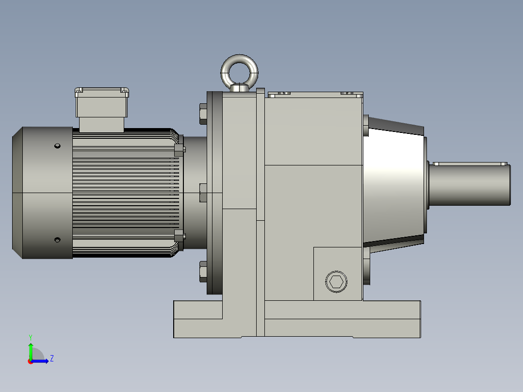 R97减速机左视图