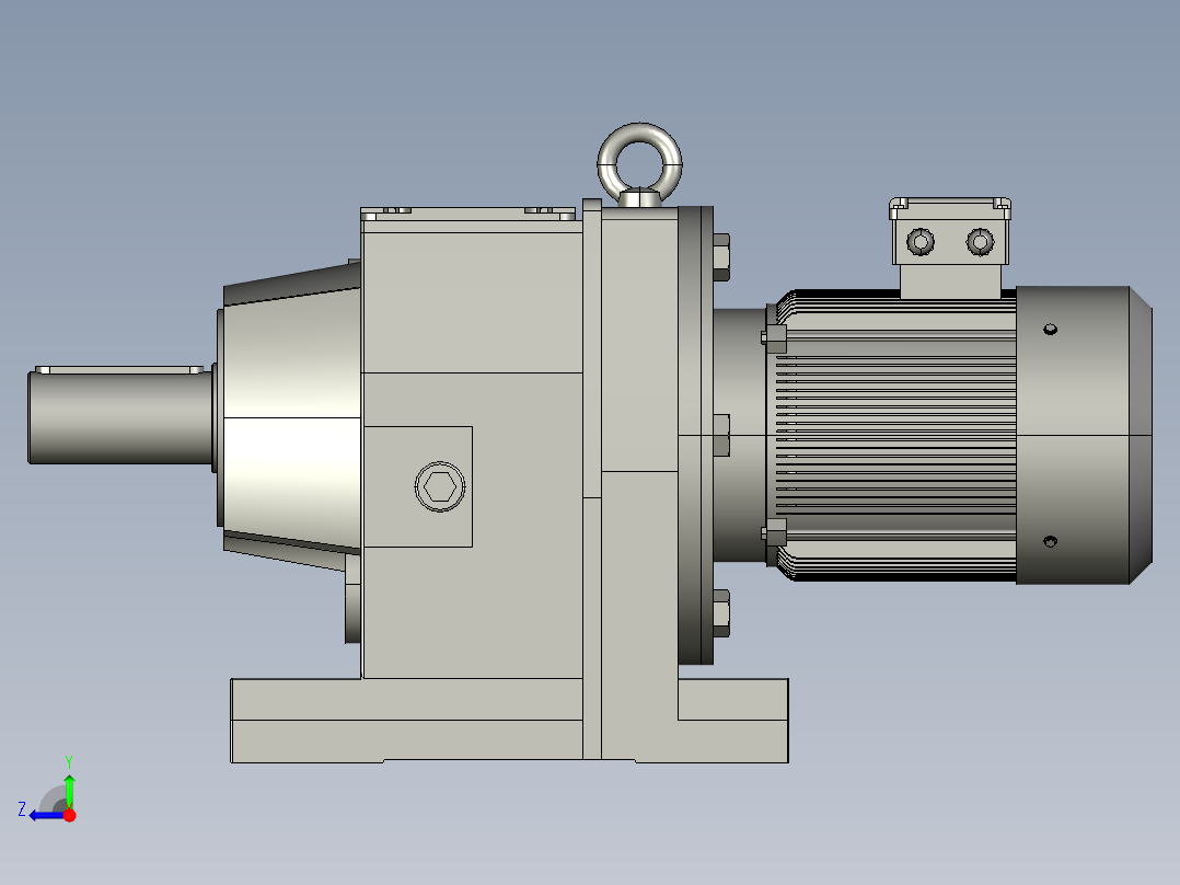 R97减速机右视图