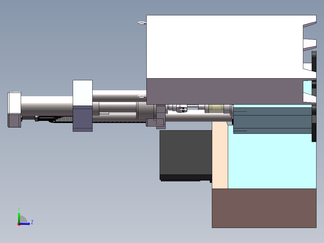万能压力试验仪左视图
